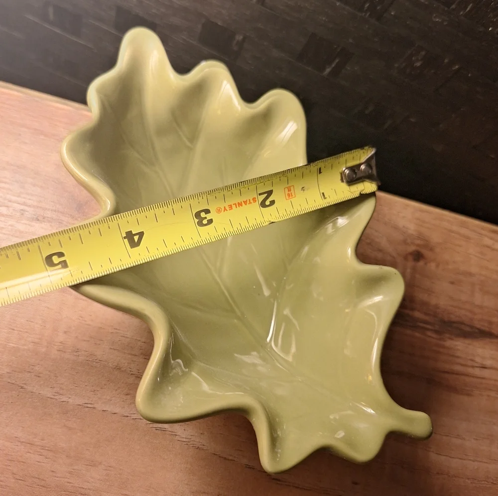Leaf Dish Small Ceramic Bowl Olive Sage Green Home Decor Essentials